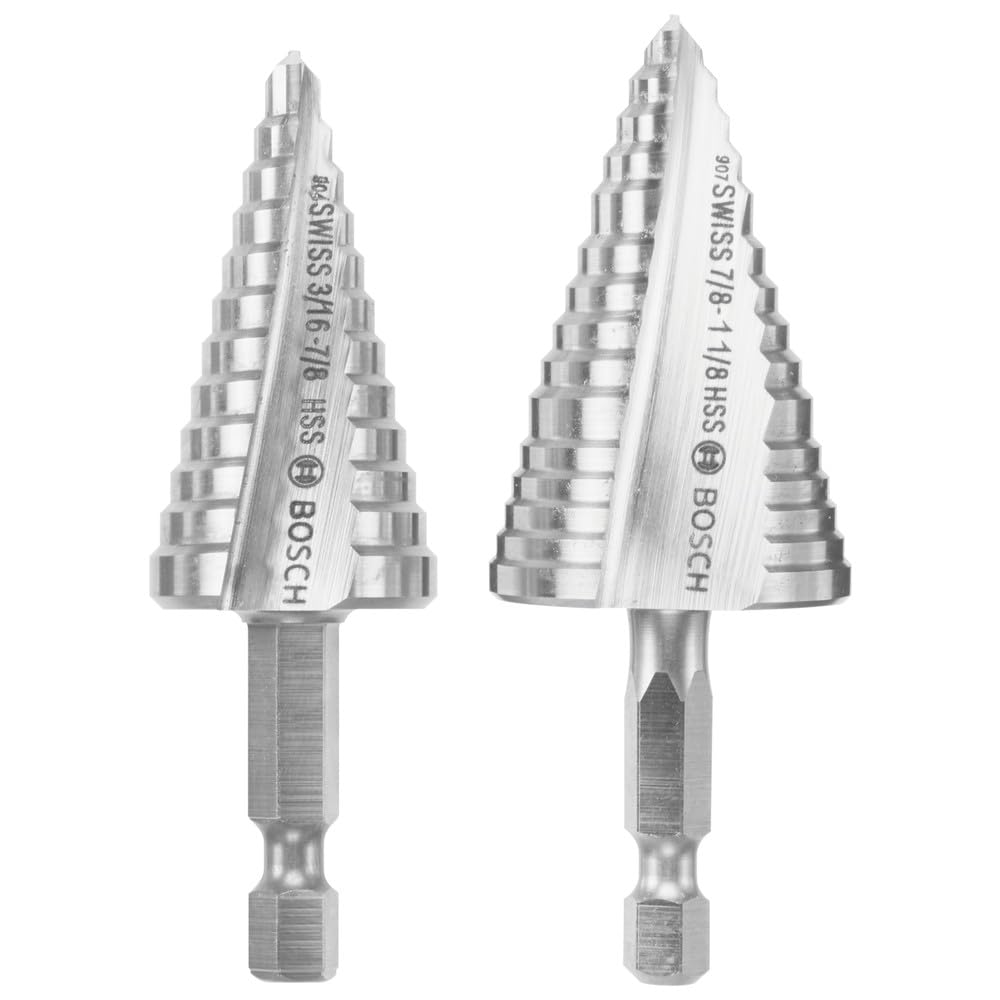 Bosch IMSDC002 2 szt. zestaw wierteł krokowych ze stali szybkotnącej twardy Turbo