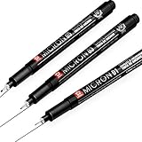 El bolígrafo Pigma Micron es adecuado para ilustradores, ya que cada bolígrafo está diseñado para crear líneas precisas adecuadas para todas tus necesidades de dibujo.