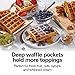 Hamilton Beach Non-Stick Belgian Waffle Maker with Indicator Lights, Makes 4 4