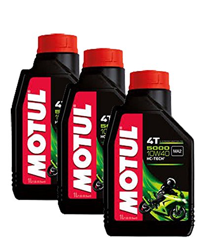 3 Litri MOTUL Olio Motore 5000 10w 40 4T HC Tech