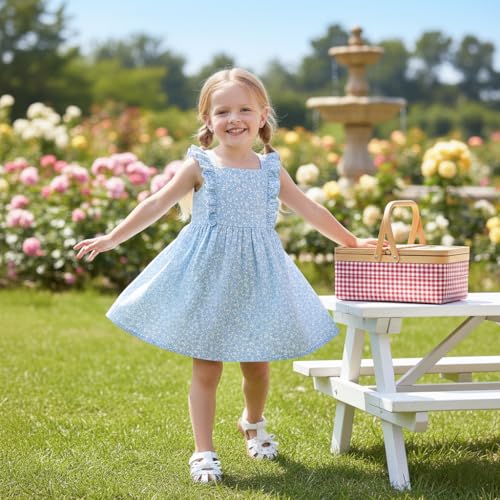 Image of Otter MOMO Girls Open Toe Princess Flat Sandals with Comfort Sole Summer Sandals