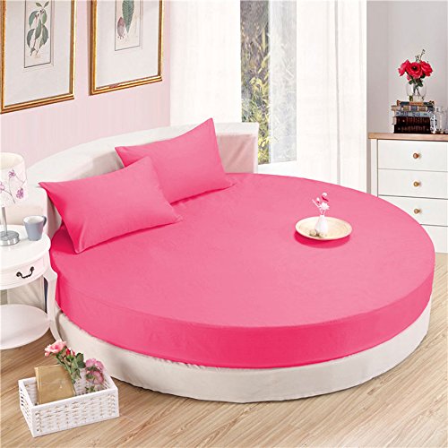 Drap-housse rond en coton égyptien de luxe pour un lit rond de 213 cm de diamètre