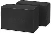 Gaiam Essentials Bloco de ioga (conjunto de 2) – Superfície de espuma macia antiderrapante para ioga, pilates, meditação