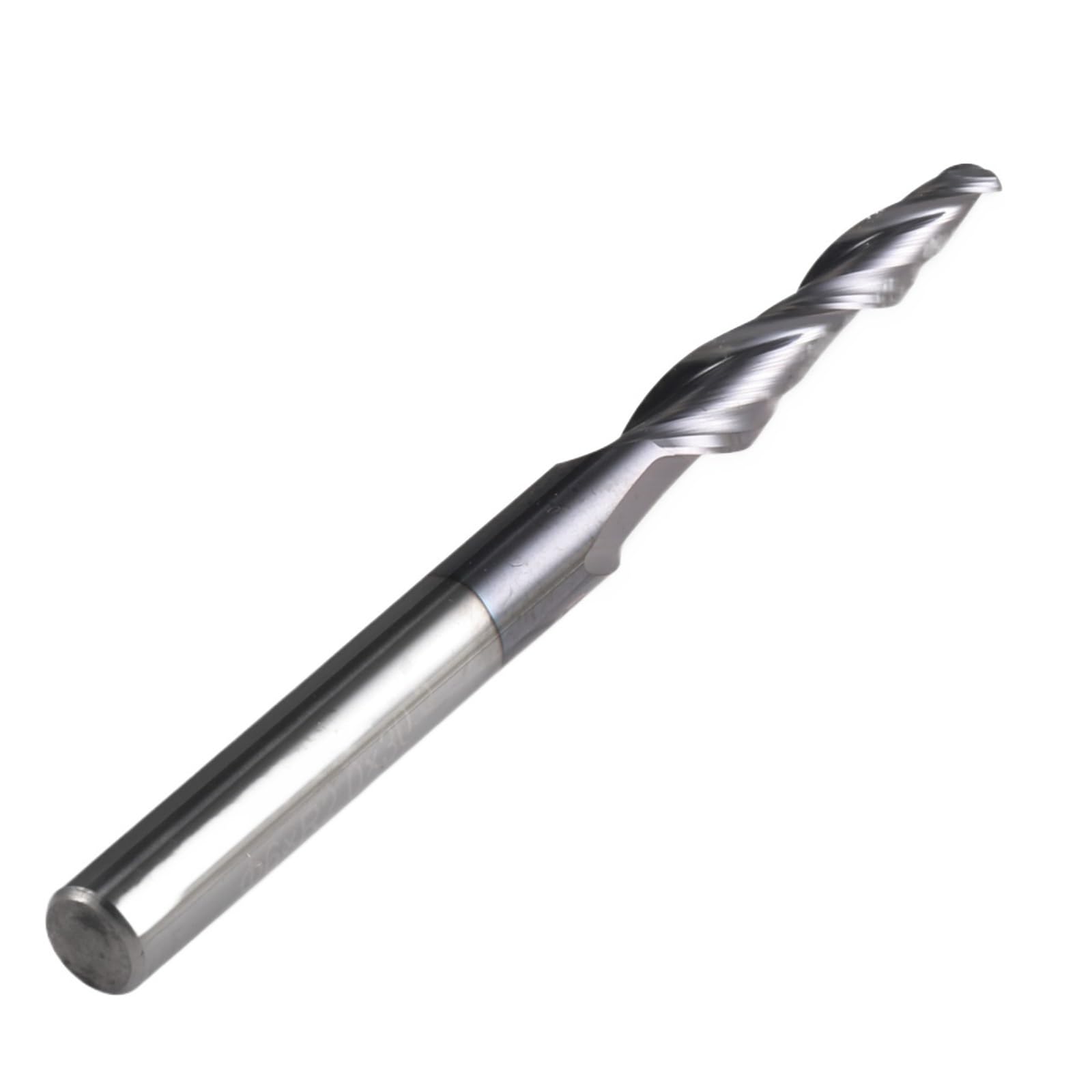 1 broca de extremo cónico, fresa de metal de 2 flautas de carburo de tungsteno de 3.175/4/6/0.315 in.(6.0xR0.5x30.5x75L)