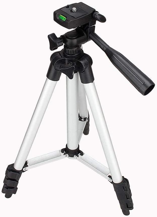 41" Extendable Tripod Stand, 3 in 1 Professional Camera Holder with Phone Clip Tripod Adjustable Tripod with Portable Bag for Mobile Phone Tripod Stand Holder, Maximum Load 1.5kg