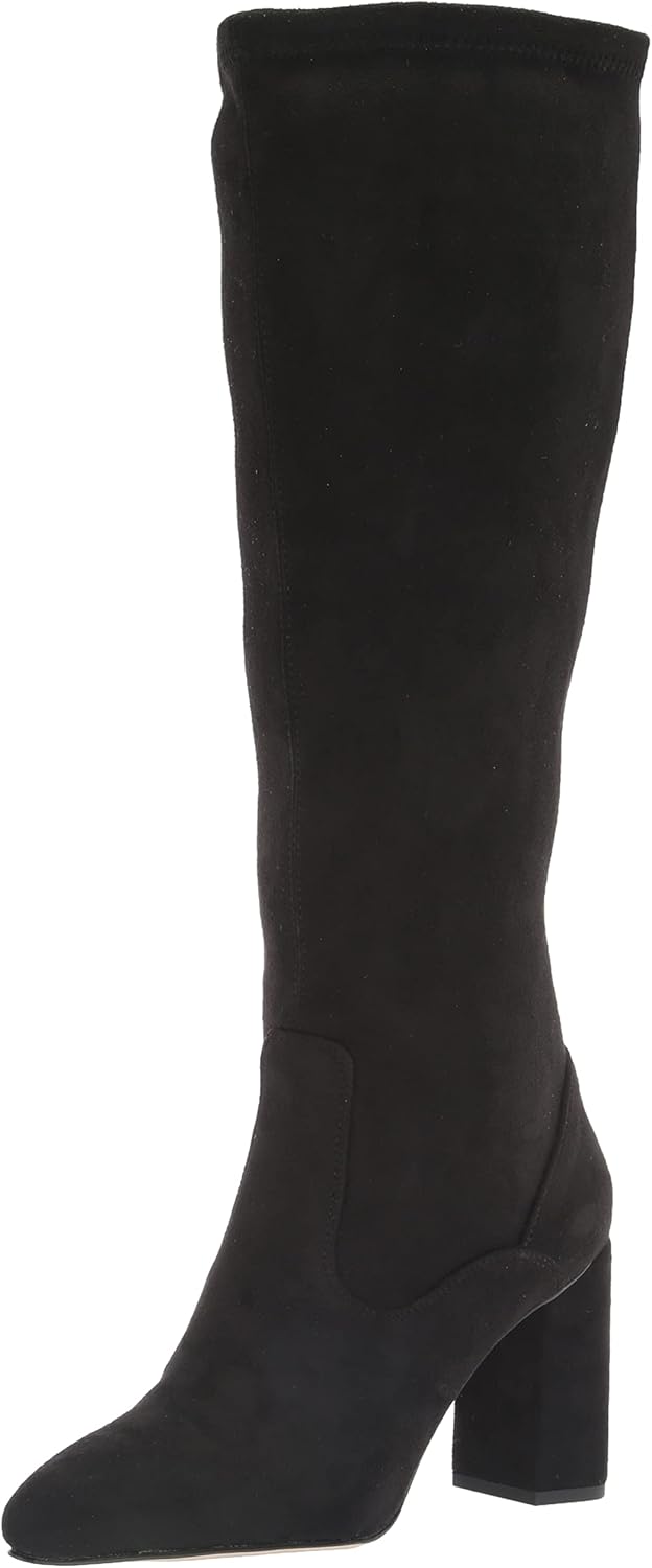 Franco Sarto Women's Katherine Knee High Boot, Black Wide Calf, 8