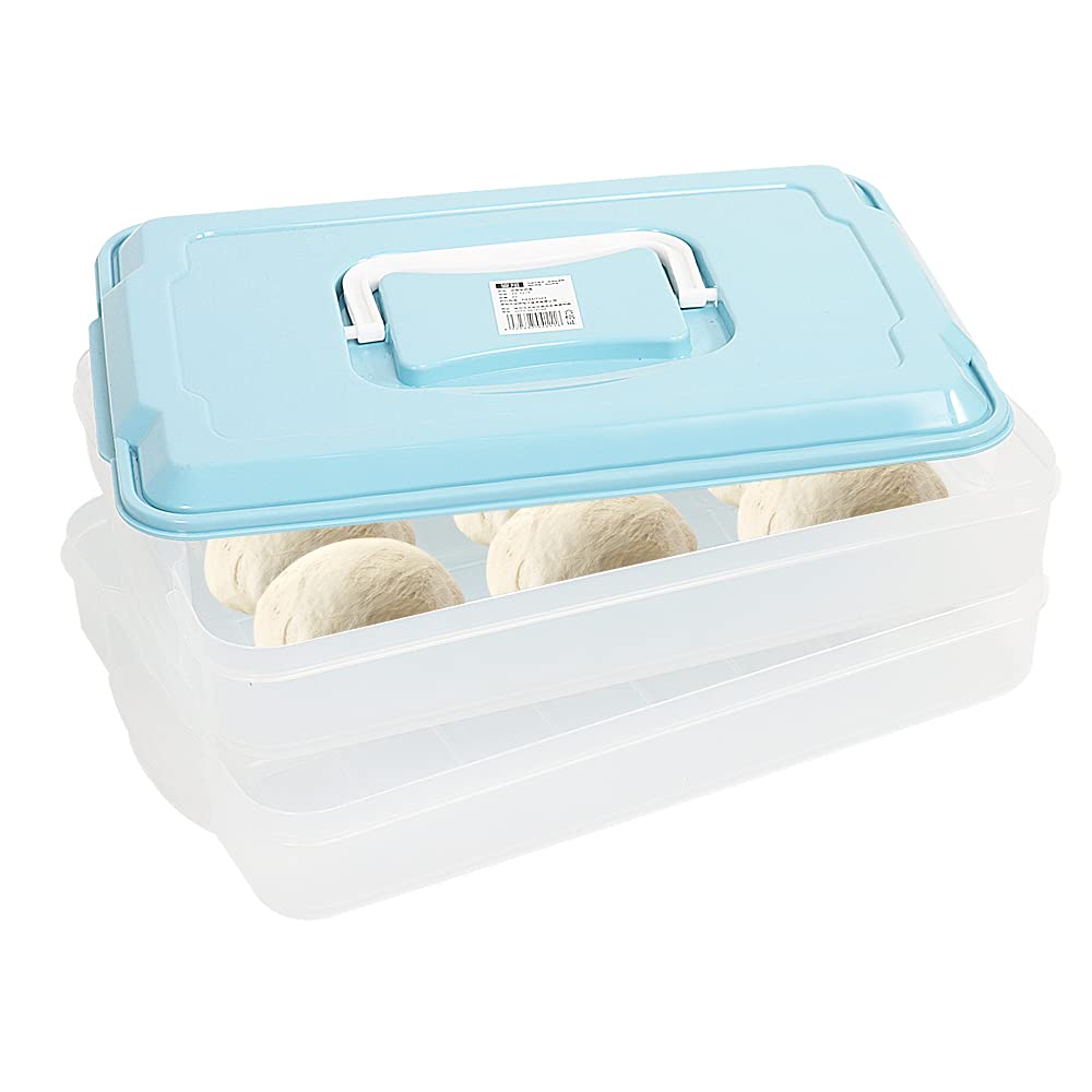 Buy Dough Proofing Box Double Layers with Lid Pizza Dough Box Produce