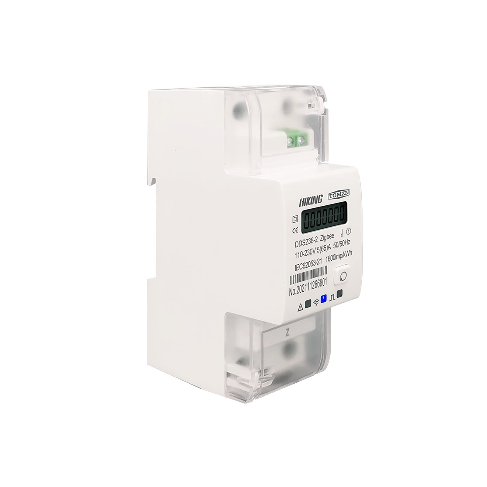 65A Gateway Singola Passaggio TUYA Gail Wi-Fi Timer Smart Energy Meter Timer Monitor KWH Mister Wattmeter (Color : Wireless Gateway)