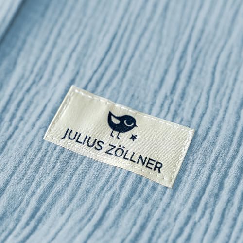 Julius Zöllner Musselin Sommerschlafsack denim, Größe 70 | aus weicher Musselin Baumwolle, sicher und schadstoffgepüft… – Ansicht 4