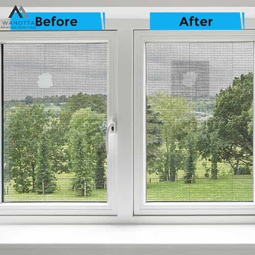 Image of Strong Adhesive Mosquito Net Repair Tape, Waterproof Mosquito Net Tape Roll For Mesh Screen, Window & Door Patch With 2 Tissue tablet [Tape Size 200cm x 5cm]