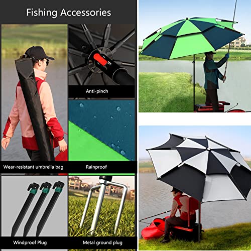 Parasol de pêche anti-UV fini les coups de soleil au camping - 2