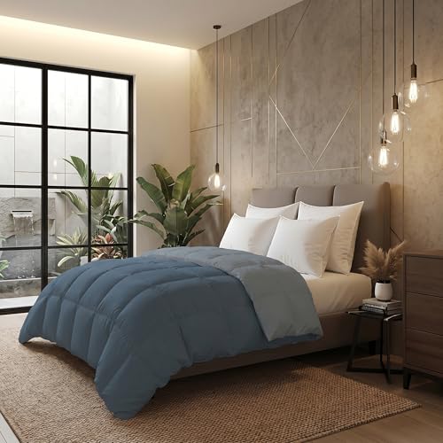 Image of Monte Carlo Symphony Solid Micro Reversible AC Comforter for Double Bed | 3 Ply Soft Comforter with 150 GSM Filling & 85 GSM Micro Fabric | Lightweight All Season Quilt | 87 x 95 Inch