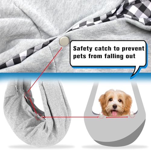 Hundetragetasche, Hunderucksack bis 7.5kg, Haustier Hundetasche, Wendbarer Tragetasche Hund für Kleine Hunde und andere Haustiere, Spaziergang Aktivitäten im Freien