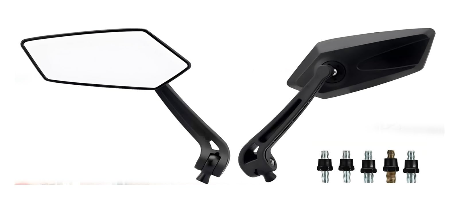 Espejo retrovisor de moto universal 8mm 10mm para cafe racer y dirt bike 6