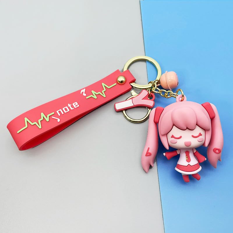 Amazon.co.jp: 初音 キーホルダー ミク ストラップ 3D立体 PVC製 ミク