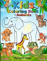 Animals Cute & Funny: Bold and Easy Coloring Book for Kids Aged 3 to 8 B0F5NY7R99 Book Cover