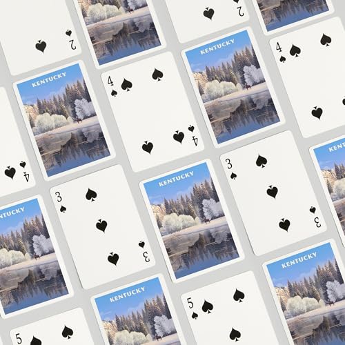 Baraja de Poker Lantern Press Kentucky Lithograph 52 cartas miniatura 4