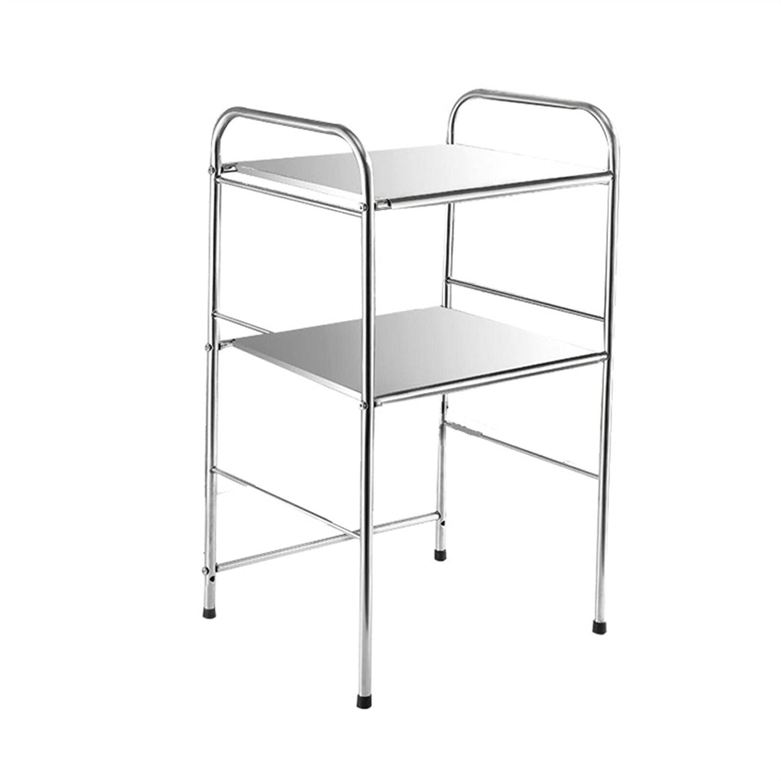 Liudan Estante Organizador 2-Tier Microondas Soporte de Horno de Acero Inoxidable Cocina Baker Rack Almacenamiento Estante Inicio Cocina Estante Organizador Titular Organizador de estanterías
