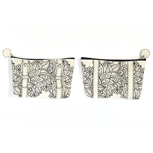 Color This! Cosmetic Pouch with Fabric Markers Included