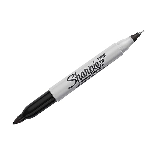 Miniatura 3 de Sharpie Punta Doble Permanente Punta Fina Punta Ultra Fina Negro