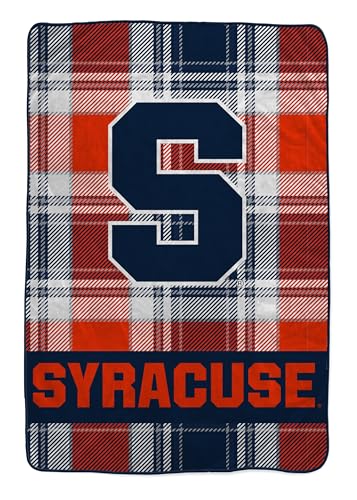 Proformance Home NCAA Syracuse Orange Plaid Fan-mily Oversized Blanket