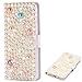 Produktbild Diamond Sparkle Bling für Huawei Mate 20 Lite,Loves Funkeln Glitter Glitzer Leder Stand Funktion Kartenfach Bookstyle Slim Klassisch Modisch Flip Wallet Hülle Schutzhülle