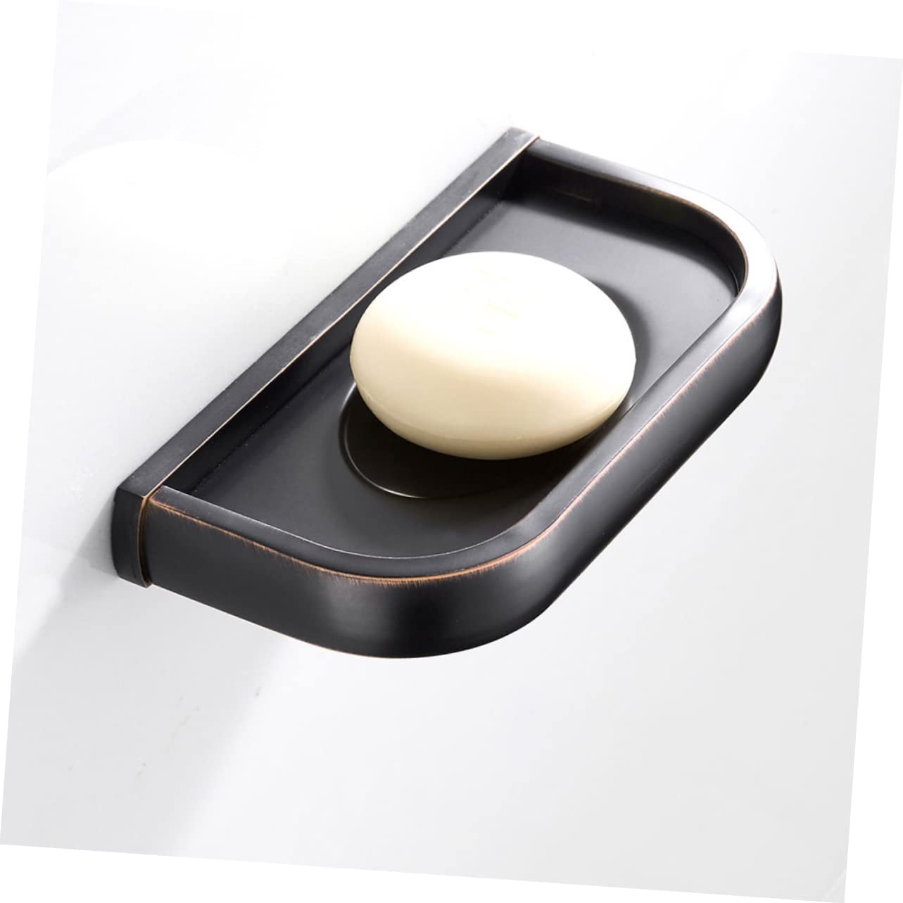Jabonera de Latón Negra para Pared, Escurridor de Doble Cara | Baño y Cocina, Instalación Sencilla, Accesorios Incluidos, Diseño Vintage y Moderno, Resistente al Óxido