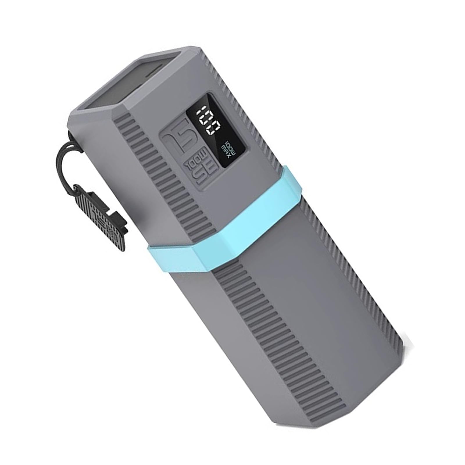 QMQJIA Protective Case for Power Charging Adapter Scratch Proof Shock Proof Silicone Skin for Battery Pack Holder 156x54x62mm