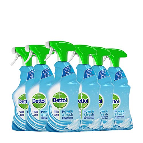 Dettol Power en Fresh Allesreiniger Spray Katoenfris 6 x 500 ml Grootverpakking