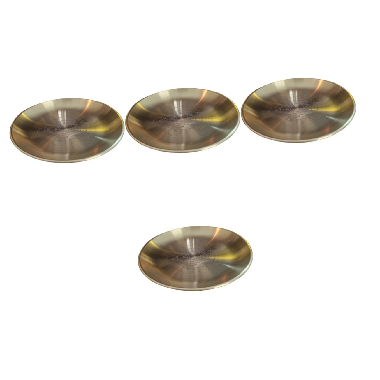 4stücke Alloy Plate Kerzenhalter Metall Fünf-Punkte-Stern Für Tarot-zeremonien Stilvoller Dekorativer Kerzenständer Für Meditation Und Festliche Anlässe