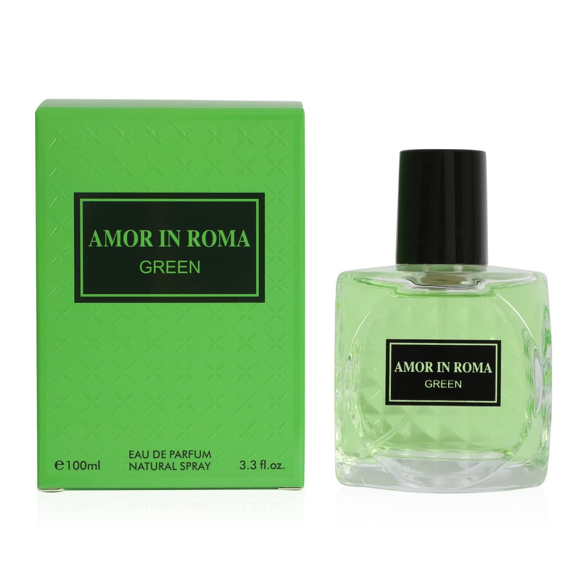 Amor In Roma Green Women’s Perfume Eau de Parfum White Floral Vanilla 100ML 3.3 FL Oz
