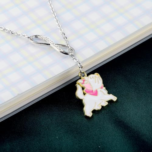 PLITI Cats Movie Gift Cartoon Cats Lover Gifts Pink Cat Necklace For Fans4