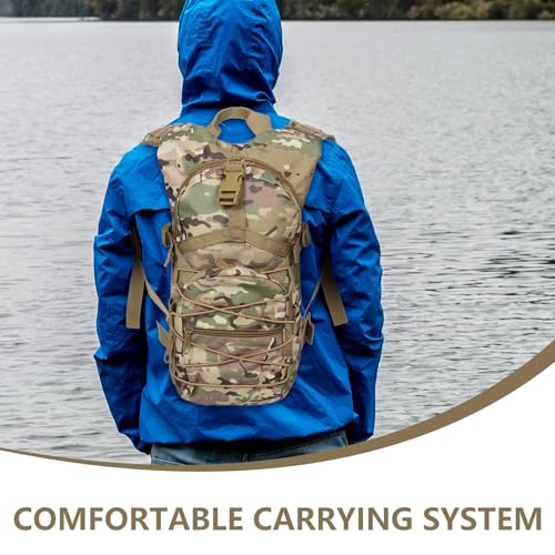 Mochila táctica camuflaje para montañismo y camping miniatura 3