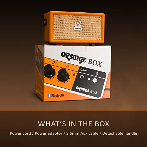 Image of Orange Box - Portable Bluetooth Speaker Delivering Studio Audio Sound, 15M Range, 50W RMS Power, Long Battery Life, iOS & Android Connectivity - Great for Picnics, Festivals, BBQs and Holidays