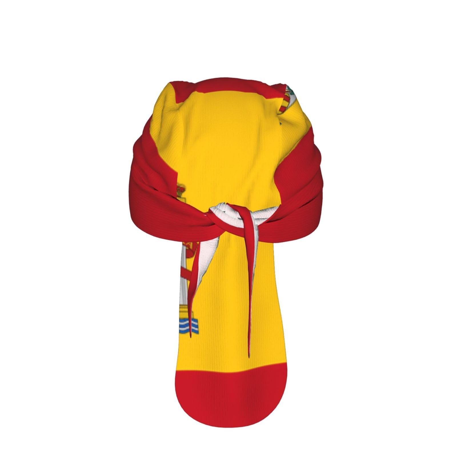 Gorra de ciclismo transpirable con bandera de España, banda para el sudor, secado rápido, negro
