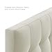 Modway Lily Tufted Linen Fabric Upholstered Twin Headboard in Ivory