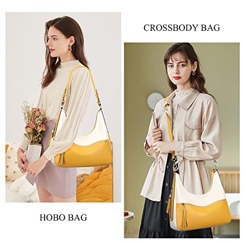 Image of Over Earth Genuine Leather Hobo Bags for Women Medium Soft Purses Casual Shoulder Bag and Handbags