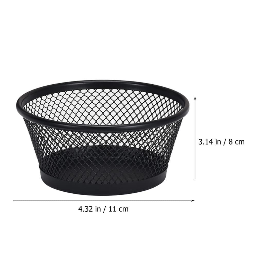 STOBAZA Sundries Container Desk Organizer Mesh Bowls Stackable Paperclip Basket Paper Clip Holder for Office