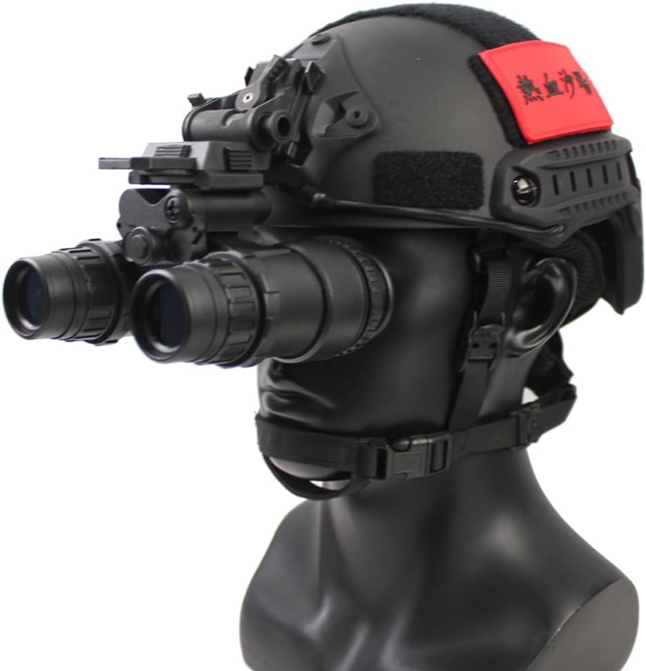 PVS15 NVG Dummy Model,Helmet Dual-Tube Binocular Night Vision Goggles for Cosplay Display, No Function