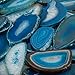 mookaitedecor Polished Agate Slices Geode Top Drilled Pendant Slice for Jewelry Making Pack of 12