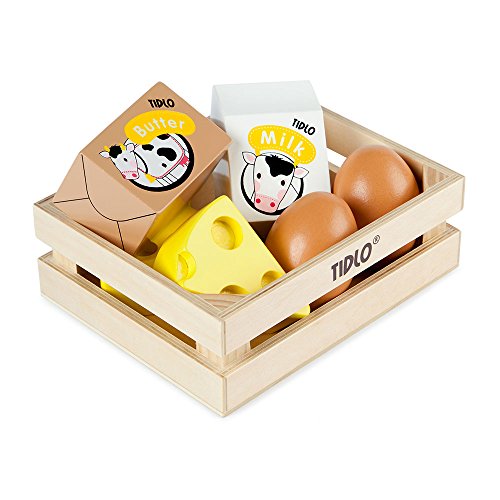 Tidlo T-0108 - Kiste mit Eiern und Molkereiprodukten, Spielwaren Cover