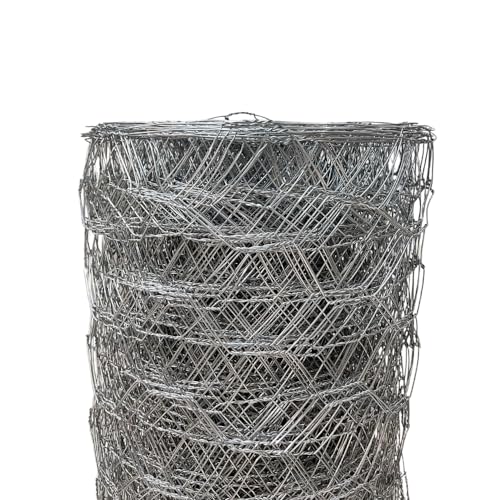 Tela Metálica Galinheiro Hexagonal Fio 18 1,00 m rolo com 50 metros Porco Carneiro - Makrometal