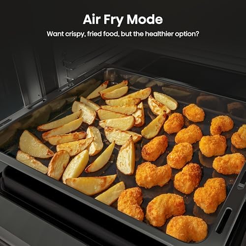 60cm Electric Cooker with Ceramic Hob-Black, A Rated Double Oven 50L/80L - Image 7