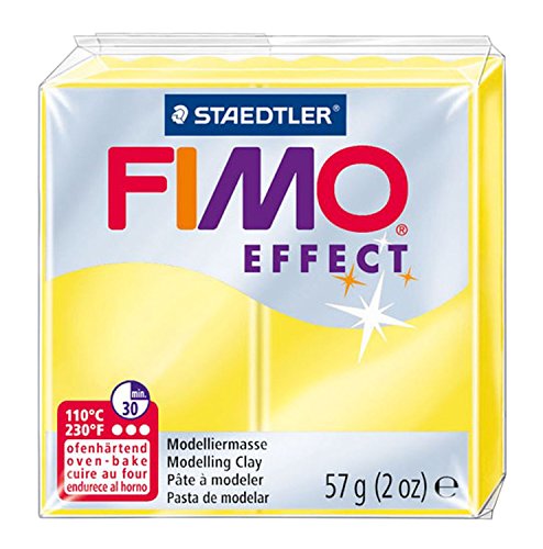 Pâte FIMO Effect 12 blocs multicolores à effets pailletés et nacrés