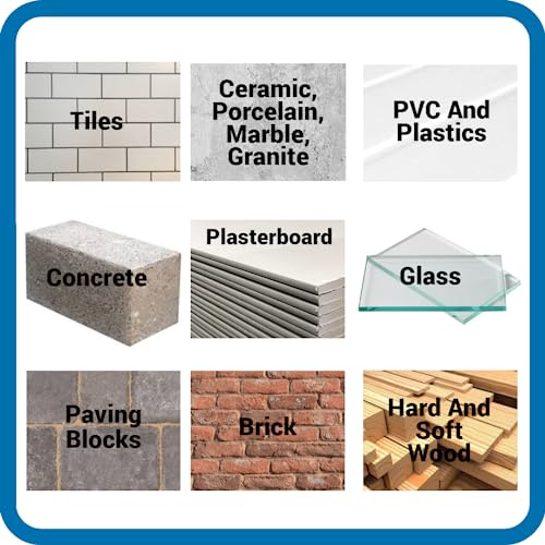 5 Piece Multi-Material Tile Drill Bits Set for Ceramic Porcelain Brick Concrete Glass Plastic Granite Marble Etc with Storage Box. Includes 5mm 6mm 8mm and 10mm TCT Carbide Tipped Drill Bits 3 5 Piece Multi-Material Tile Drill Bits Set for Ceramic Porcelain Brick Concrete Glass Plastic Granite Marble Etc with Storage Box. Includes 5mm 6mm 8mm and 10mm TCT Carbide Tipped Drill Bits - Image 3