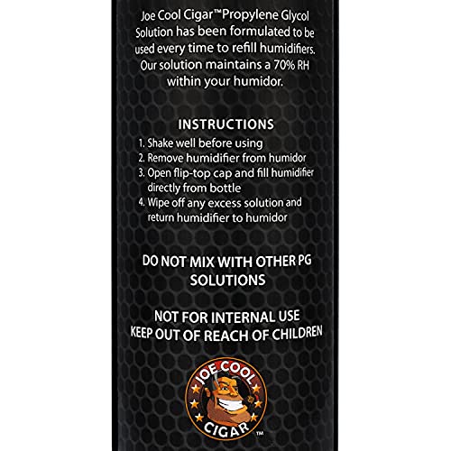 Joe Cool Cigar Propylene Glycol Humidor Solution For Cigar Humidifiers (16 Oz Bottles) - 3 Pack #TOP2
