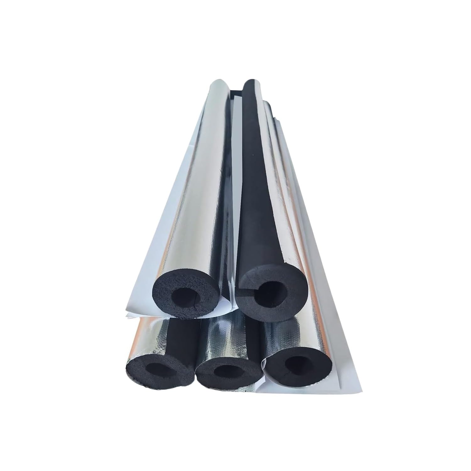 Tubo de espuma aislante de 76mm autoadhesivo para proteger tuberías con 20mm de espesor