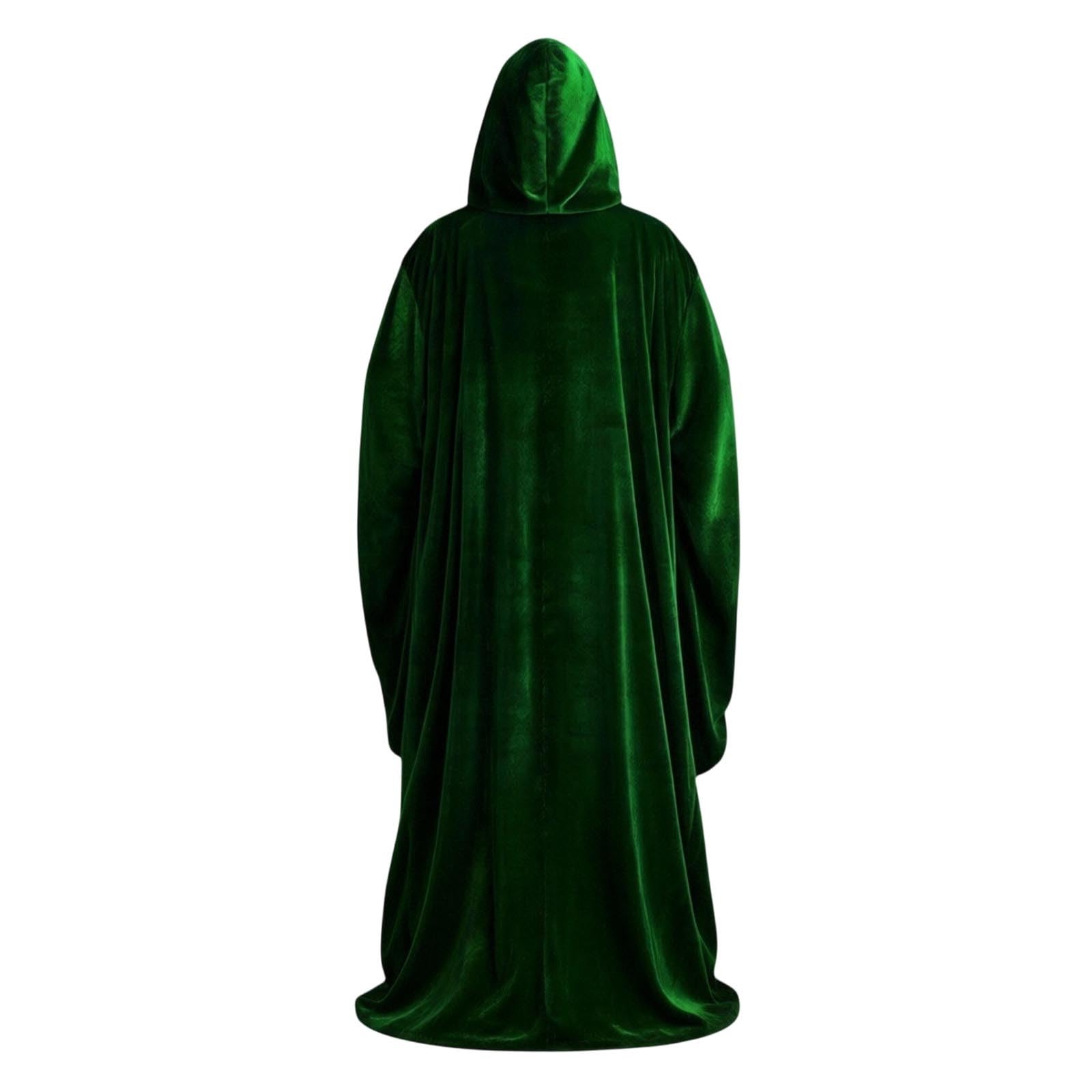 Generisch Eleganter Unisex Umhang für Cosplay, Halloween-Rollenspiele,Einfarbig | weicher Stoff | vielseitig für Kostümpartys & Bühnenauftritte | Einheitsgröße