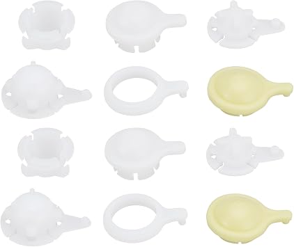 2Sets Car Windshield Wiper Linkage Bush 215tt12 ln85 Windshield Wiper Motor Linkage Rod Arms Bush Kit, White and Yellow