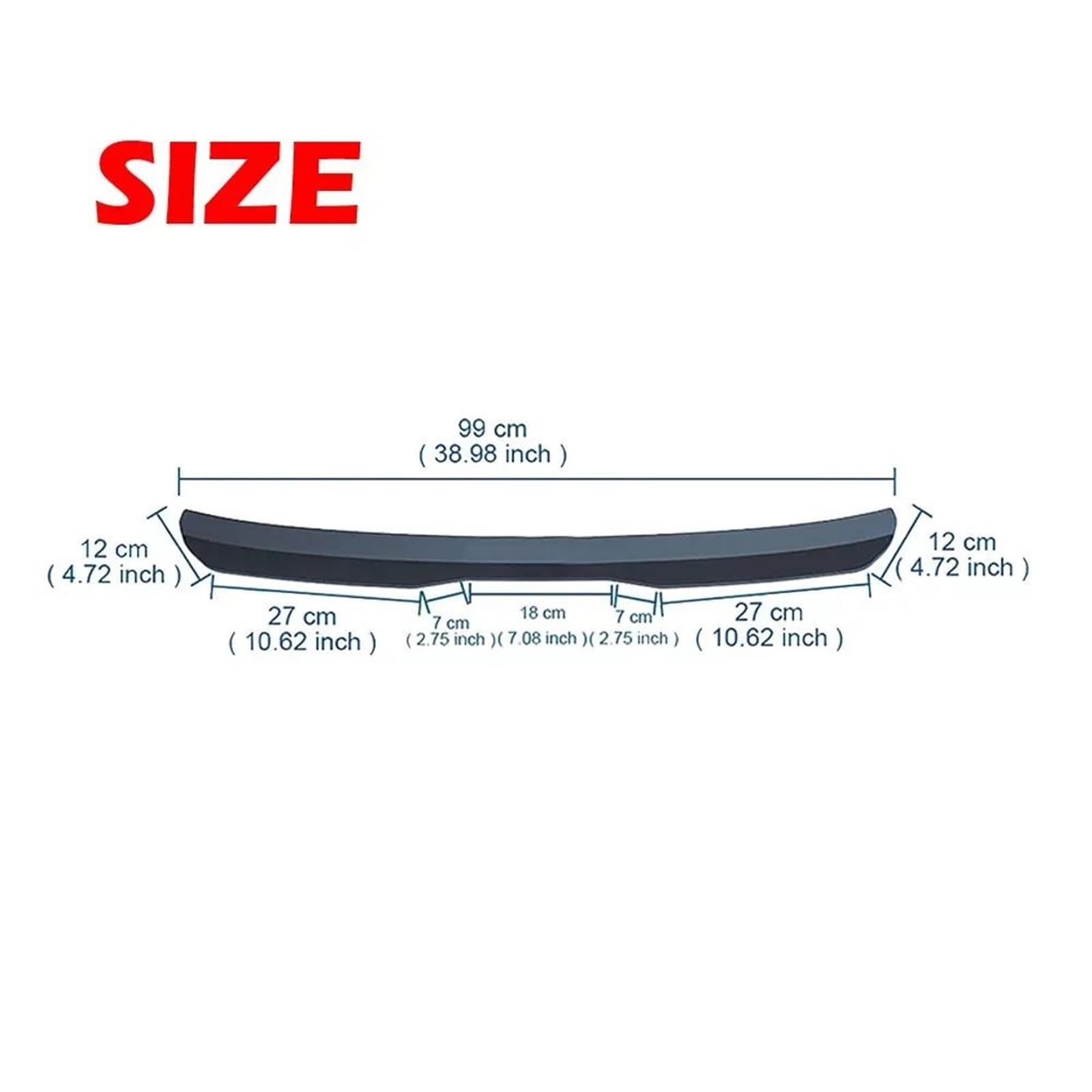 Auto Spoiler Posteriori Universale Tettoel Bagagliaio Posteriore Dell'auto